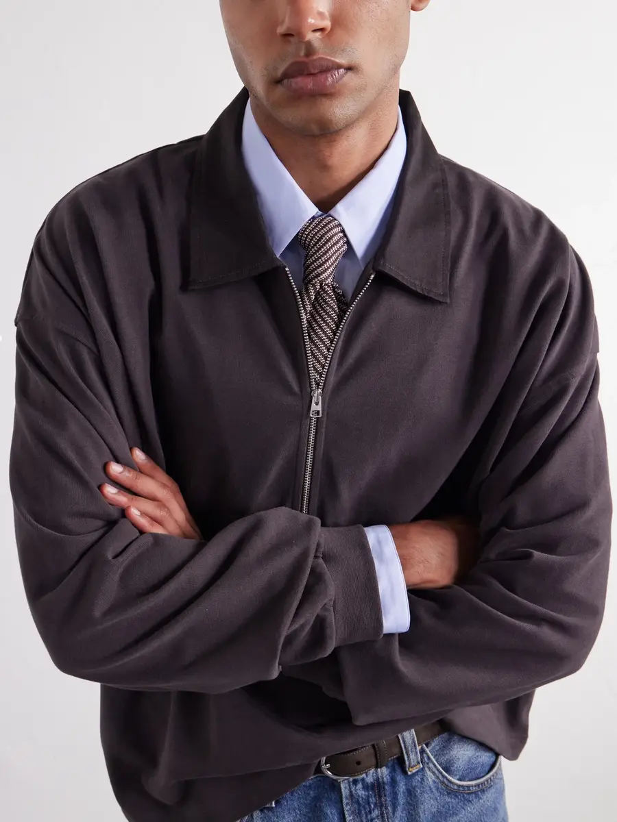 AGOLDE Darius Cotton-Jersey Half-Zip Polo Shirt - Men | Thumbnail 5 AGOLDE Darius Cotton-Jersey Half-Zip Polo Shirt - Men | Thumbnail 5