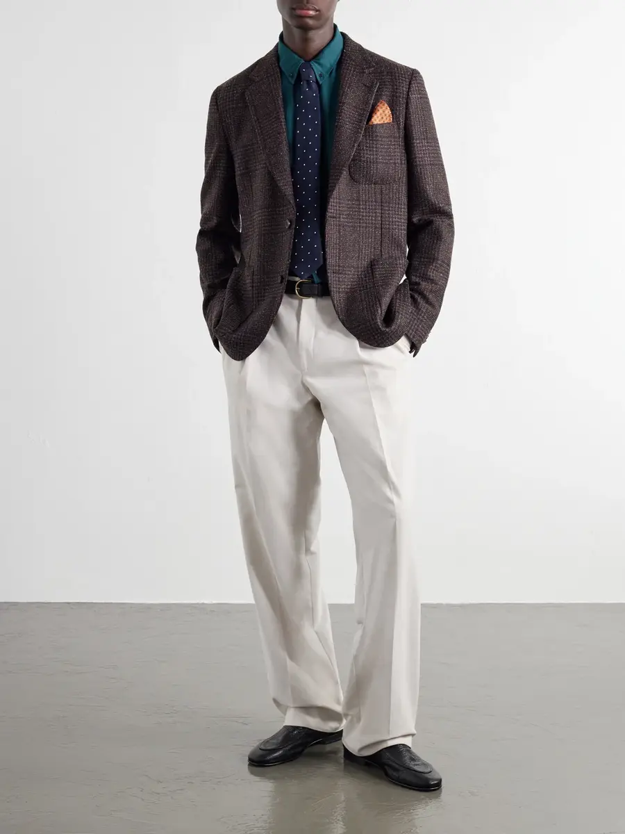 Paul Smith Prince Of Wales Checked Wool-Blend Blazer - Men | Thumbnail 2 Paul Smith Prince Of Wales Checked Wool-Blend Blazer - Men | Thumbnail 2