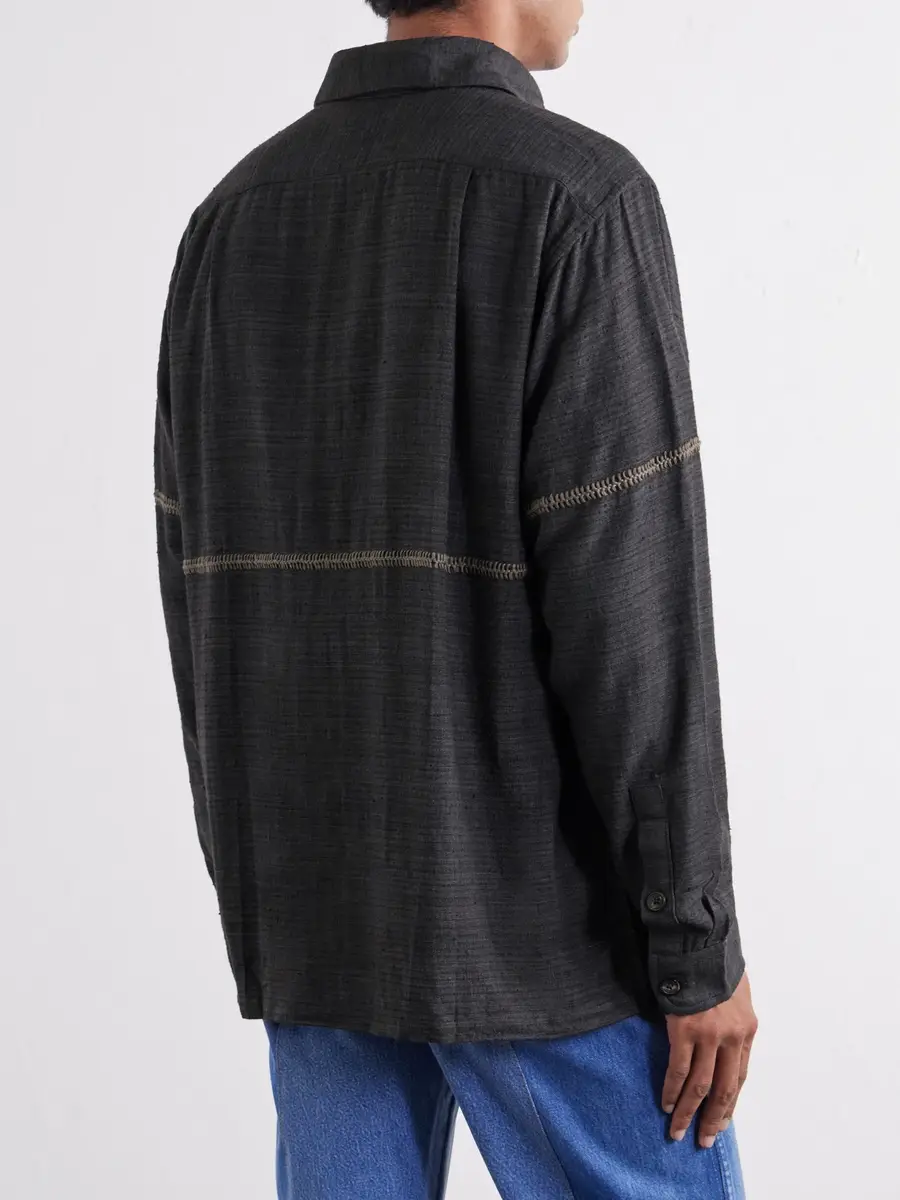 Kartik Research Rabari Embroidered Cotton Shirt - Men | Thumbnail 4 Kartik Research Rabari Embroidered Cotton Shirt - Men | Thumbnail 4