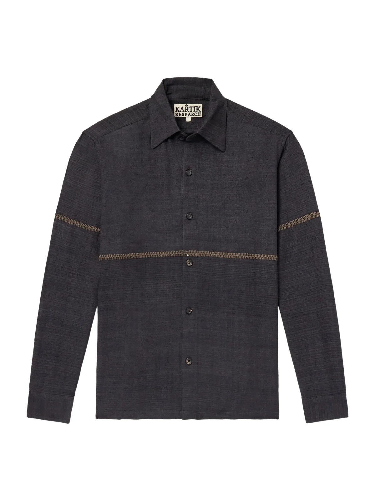 Rabari Embroidered Cotton Shirt - Men Rabari Embroidered Cotton Shirt - Men