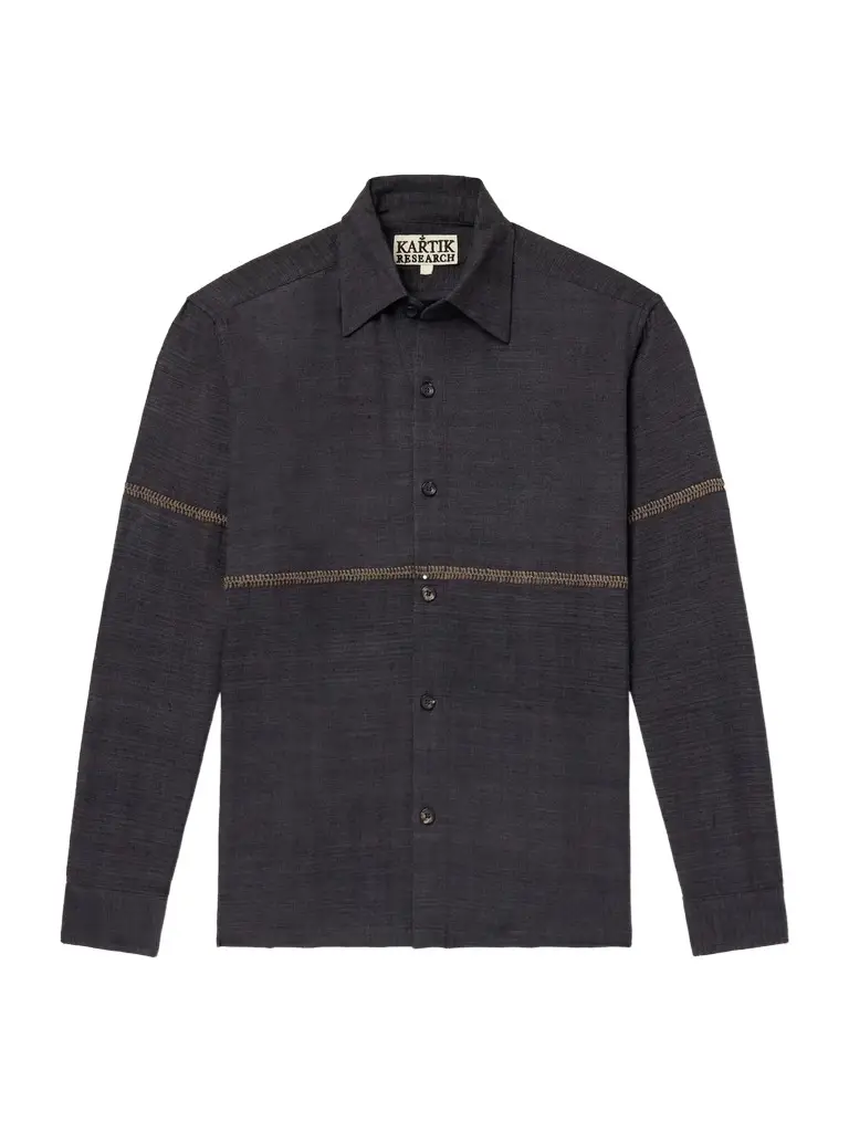 Kartik Research Rabari Embroidered Cotton Shirt - Men