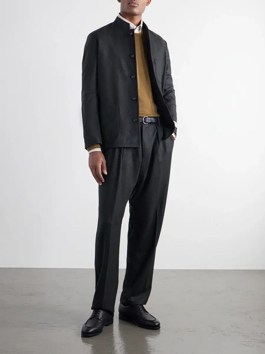 Massimo Alba Stan Straight-Leg Pleated Virgin Wool Suit Trousers - Men | Thumbnail 2