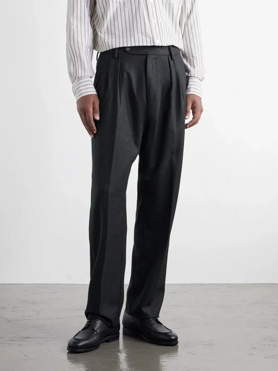 Massimo Alba Stan Straight-Leg Pleated Virgin Wool Suit Trousers - Men | Thumbnail 3