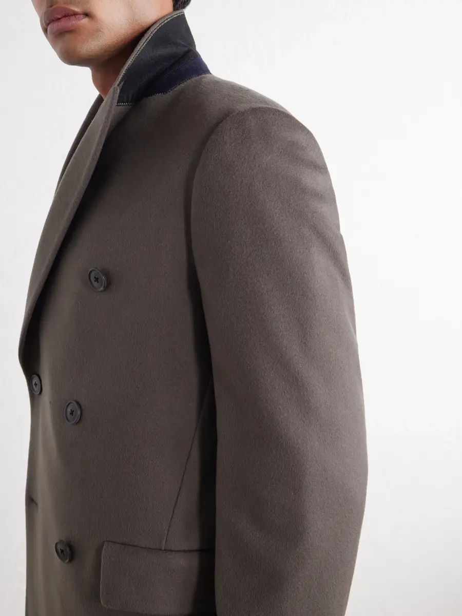 Paul Smith Double-Breasted Wool and Cashmere-Blend Coat - Men | Thumbnail 5 Paul Smith Double-Breasted Wool and Cashmere-Blend Coat - Men | Thumbnail 5