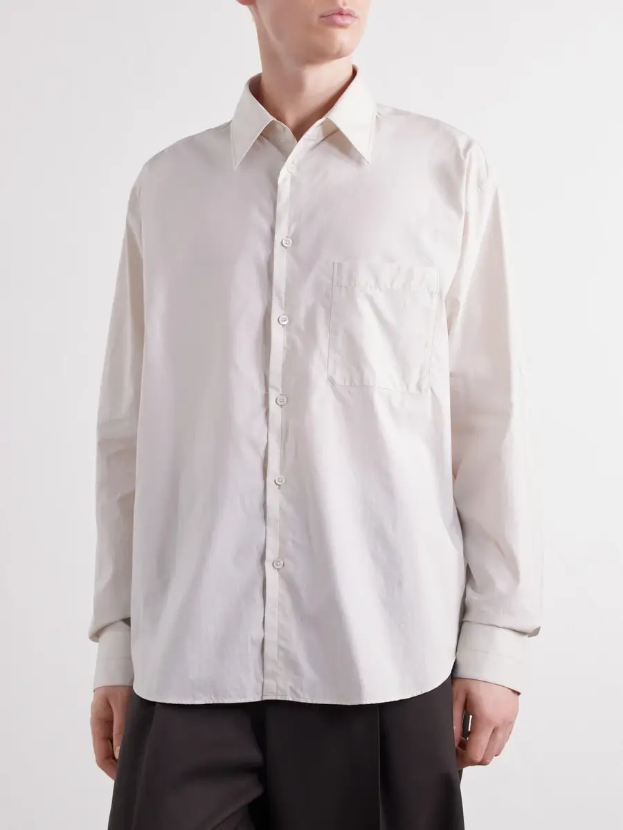 Lemaire Cotton and Silk-Blend Shirt - Men | Thumbnail 3 Lemaire Cotton and Silk-Blend Shirt - Men | Thumbnail 3