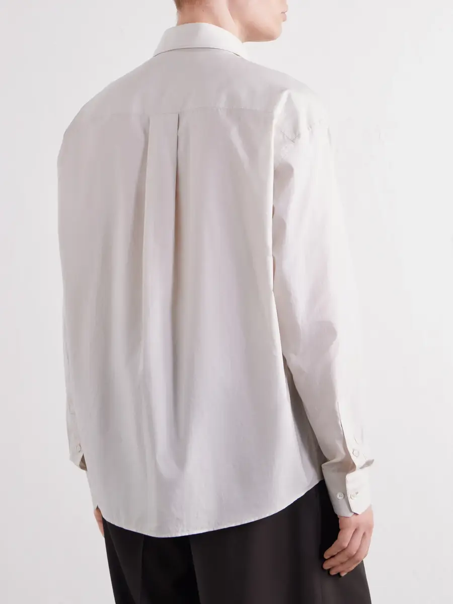 Lemaire Cotton and Silk-Blend Shirt - Men | Thumbnail 4 Lemaire Cotton and Silk-Blend Shirt - Men | Thumbnail 4