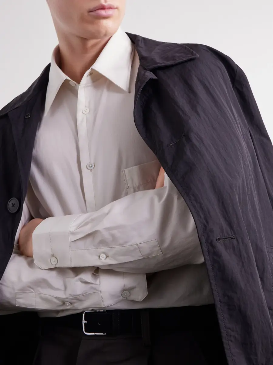 Lemaire Cotton and Silk-Blend Shirt - Men | Thumbnail 5 Lemaire Cotton and Silk-Blend Shirt - Men | Thumbnail 5