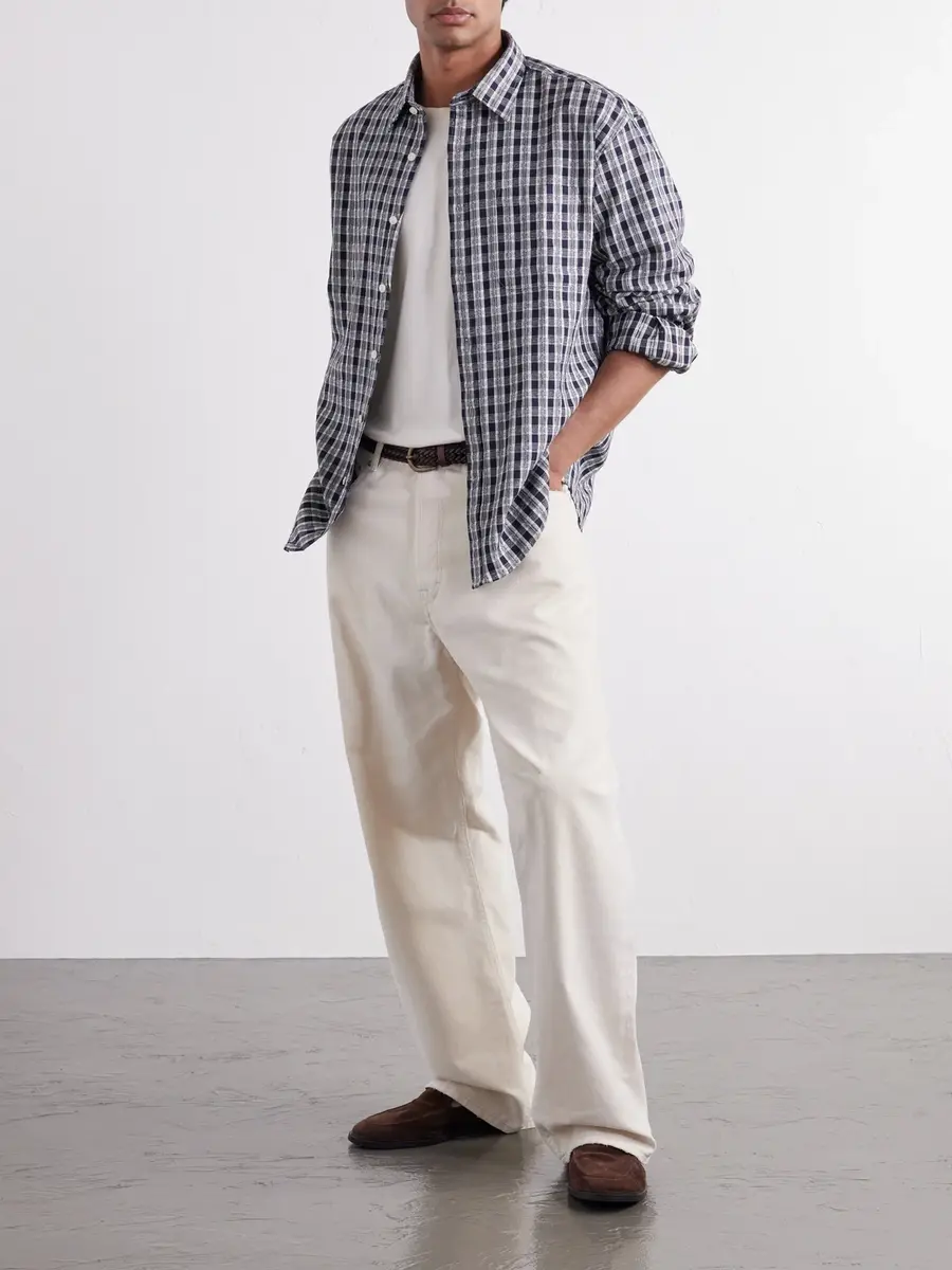 NN07 Deon 50007 Checked Organic Cotton Shirt - Men | Thumbnail 2 NN07 Deon 50007 Checked Organic Cotton Shirt - Men | Thumbnail 2