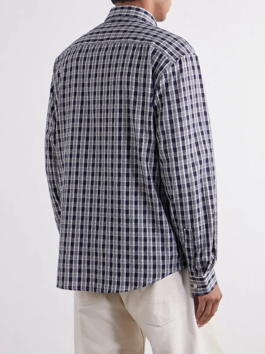 NN07 Deon 50007 Checked Organic Cotton Shirt - Men | Thumbnail 4 NN07 Deon 50007 Checked Organic Cotton Shirt - Men | Thumbnail 4