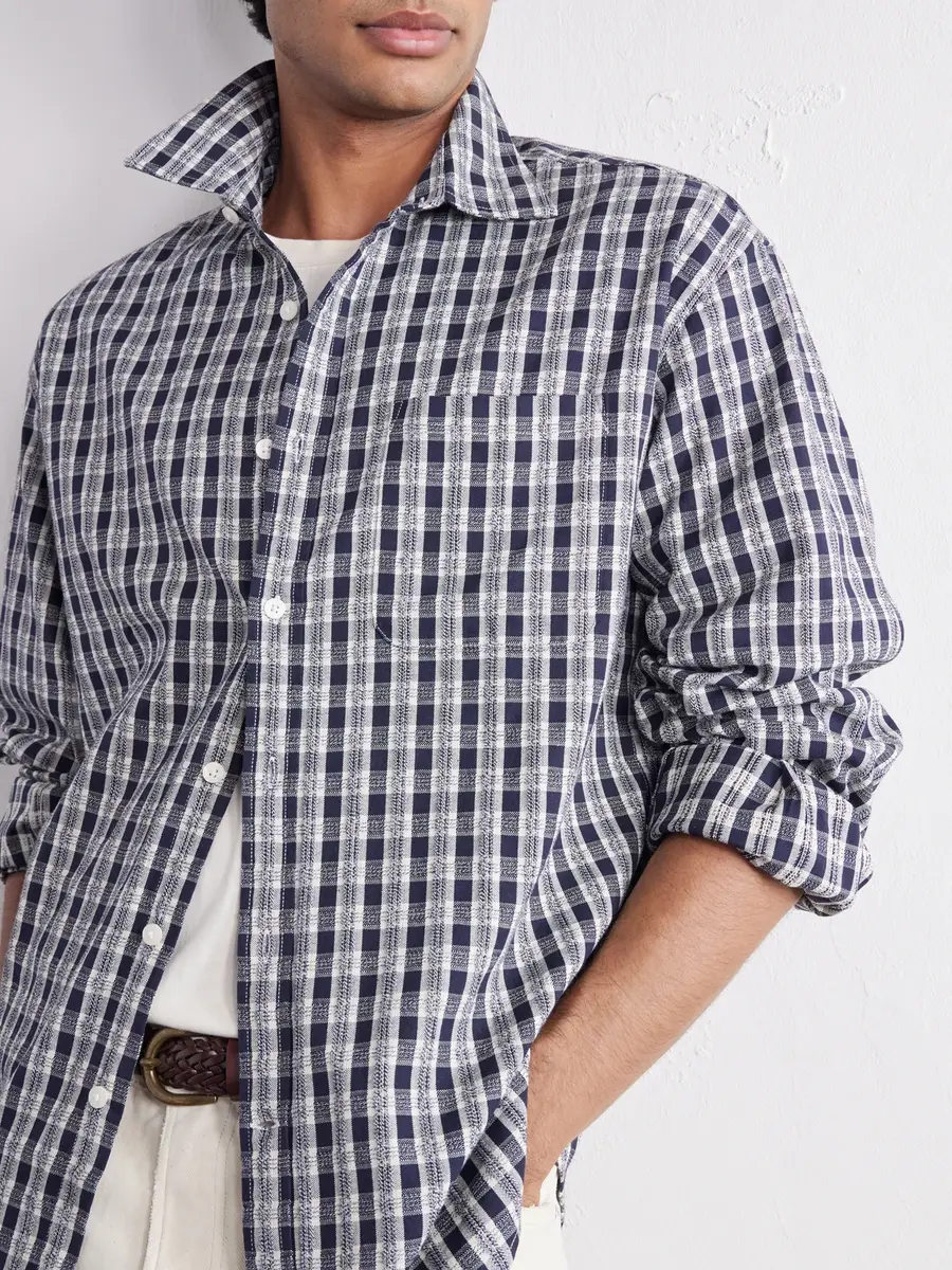 NN07 Deon 50007 Checked Organic Cotton Shirt - Men | Thumbnail 5 NN07 Deon 50007 Checked Organic Cotton Shirt - Men | Thumbnail 5