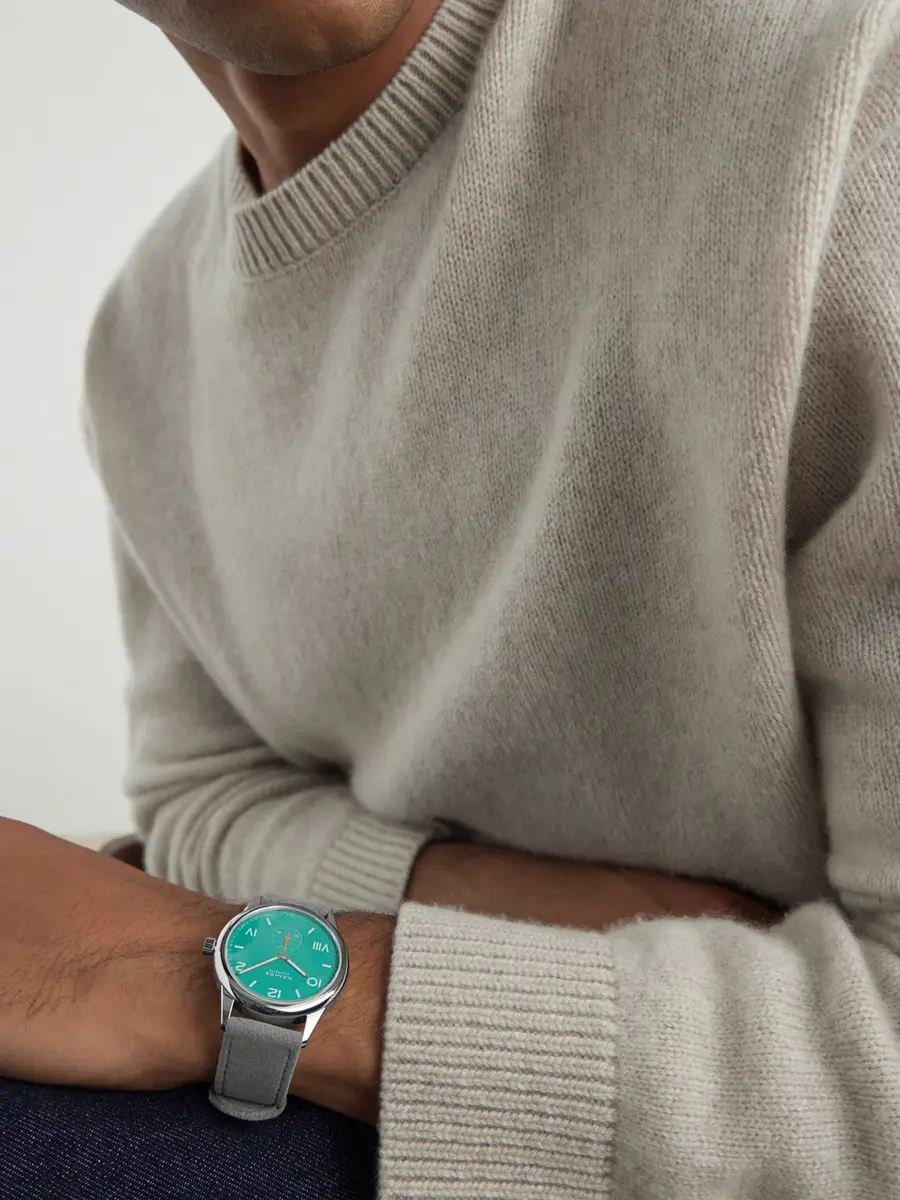 NOMOS Glashütte Club Campus 38.5 Hand-Wound Stainless Steel and Alcantara® Watch, Ref. No. 726.GB - Men | Thumbnail 2