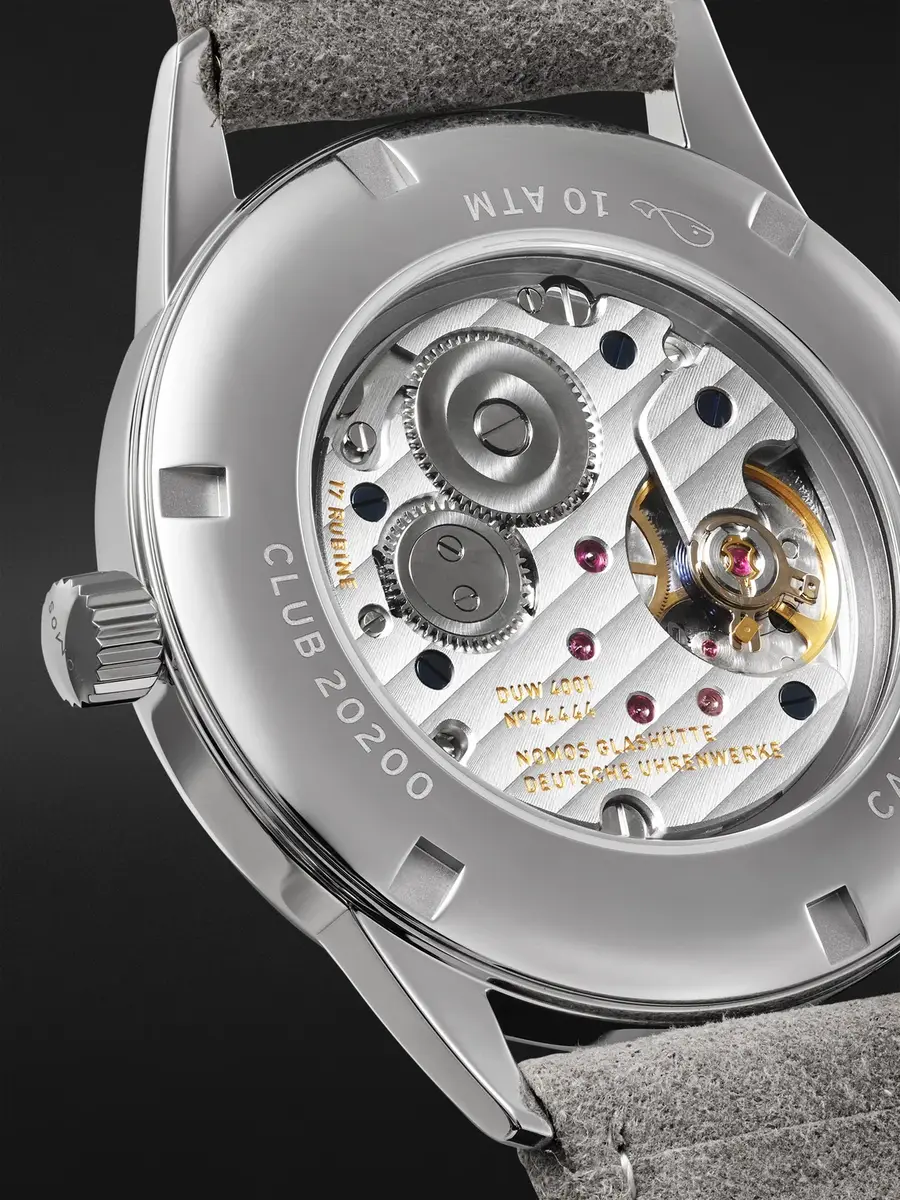 NOMOS Glashütte Club Campus 38.5 Hand-Wound Stainless Steel and Alcantara® Watch, Ref. No. 726.GB - Men | Thumbnail 3