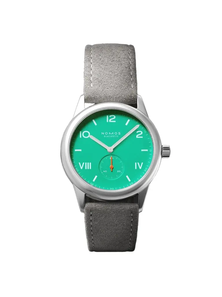 NOMOS Glashütte Club Campus 38.5 Hand-Wound Stainless Steel and Alcantara® Watch, Ref. No. 726.GB - Men