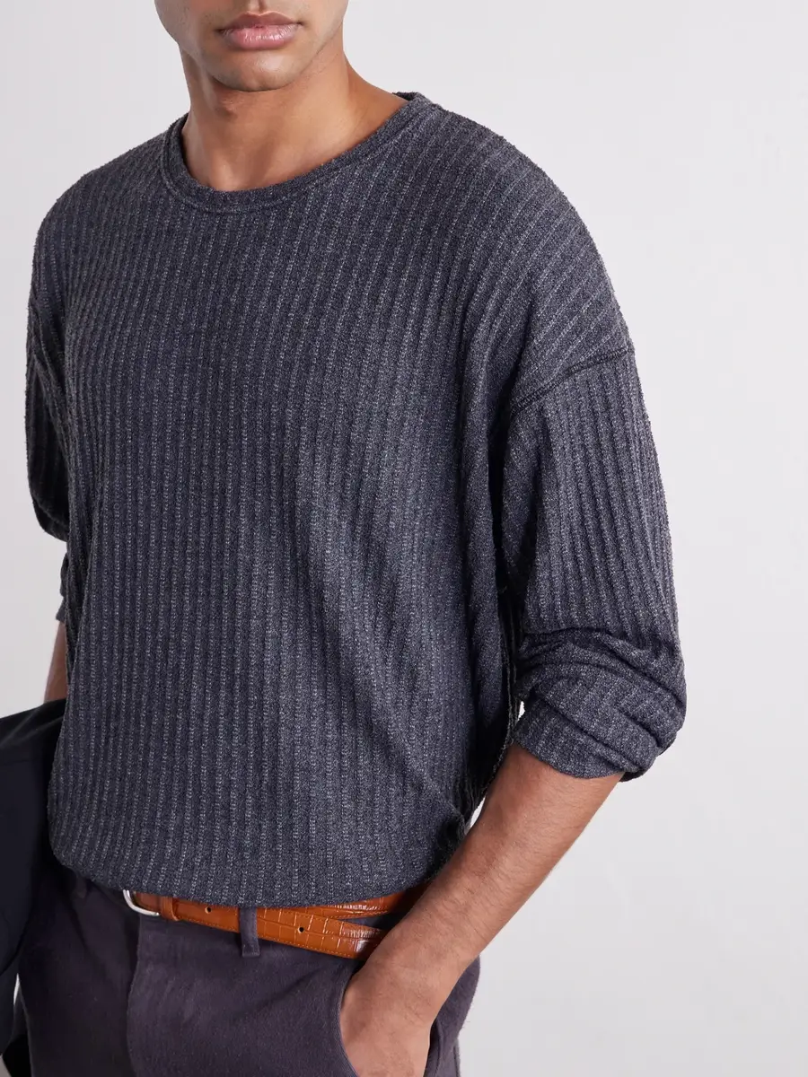 mfpen Ribbed Bouclé T-Shirt - Men | Thumbnail 5
