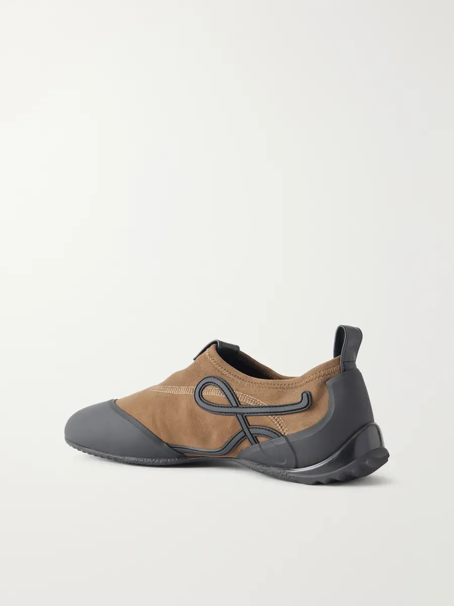 Loewe Grip Aqua Rubber-Trimmed Stretch Suede Sneakers - Men | Thumbnail 4 Loewe Grip Aqua Rubber-Trimmed Stretch Suede Sneakers - Men | Thumbnail 4
