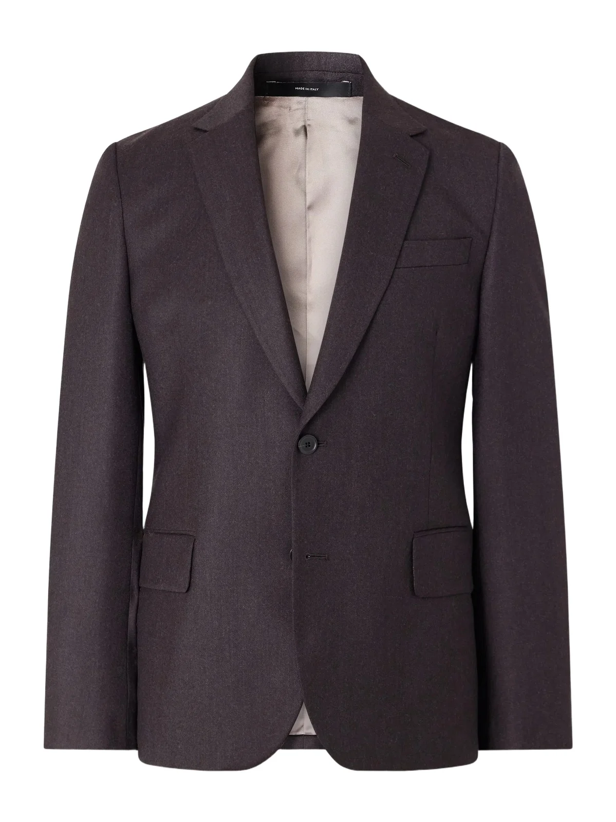 Wool and Cashmere-Blend Flannel Suit Jacket - Men Wool and Cashmere-Blend Flannel Suit Jacket - Men