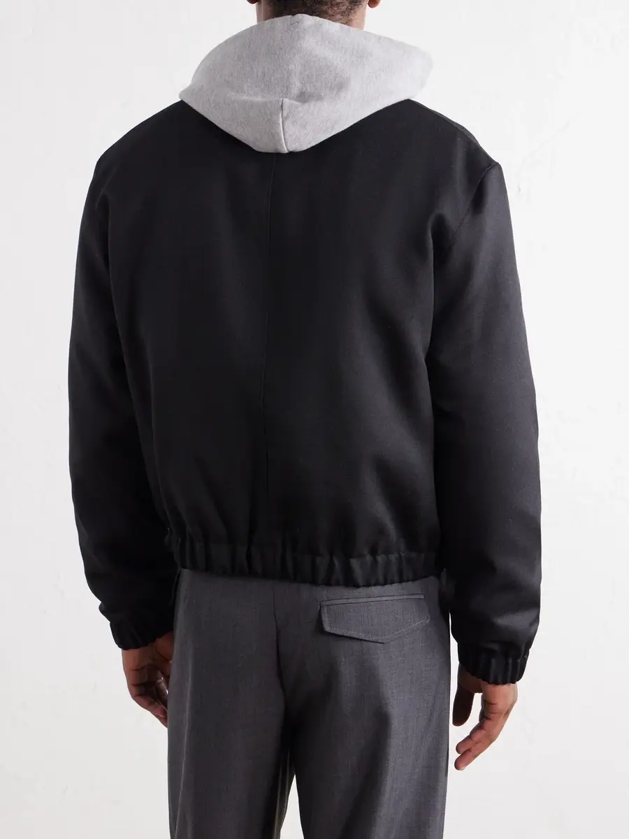 AMI PARIS Ami De Coeur Logo-Embroidered Virgin Wool-Gabardine Jacket - Men | Thumbnail 4 AMI PARIS Ami De Coeur Logo-Embroidered Virgin Wool-Gabardine Jacket - Men | Thumbnail 4