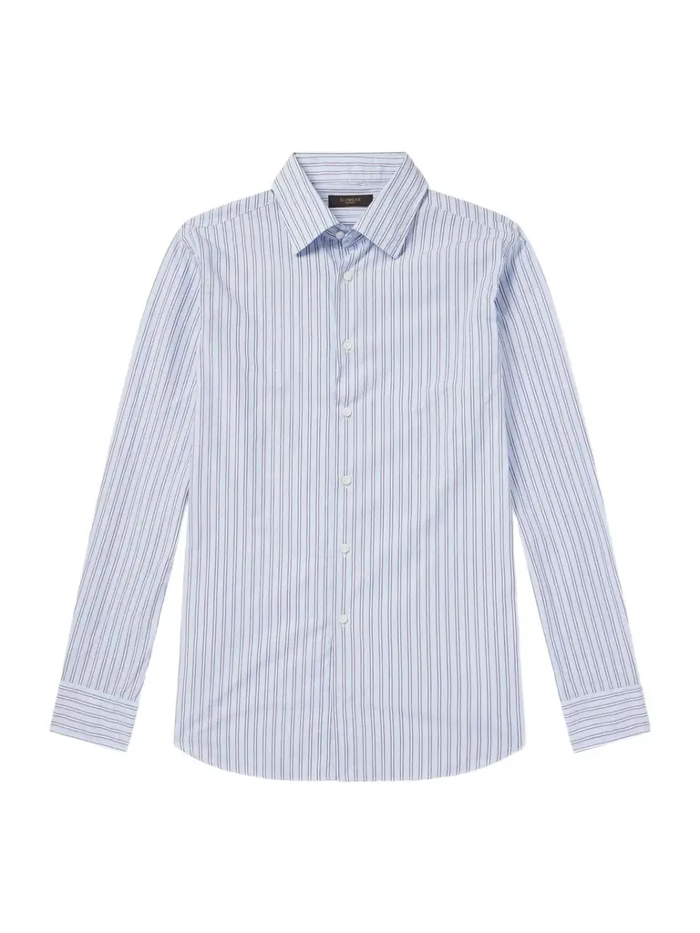 Slowear Glanshirt Striped Cotton-Poplin Shirt - Men