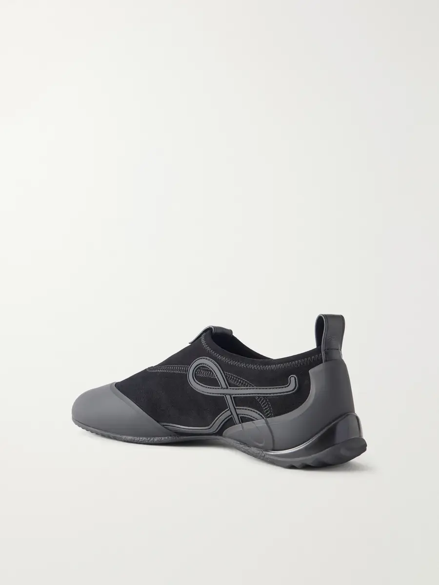 Loewe Grip Aqua Rubber-Trimmed Stretch Suede Sneakers - Men | Thumbnail 4 Loewe Grip Aqua Rubber-Trimmed Stretch Suede Sneakers - Men | Thumbnail 4