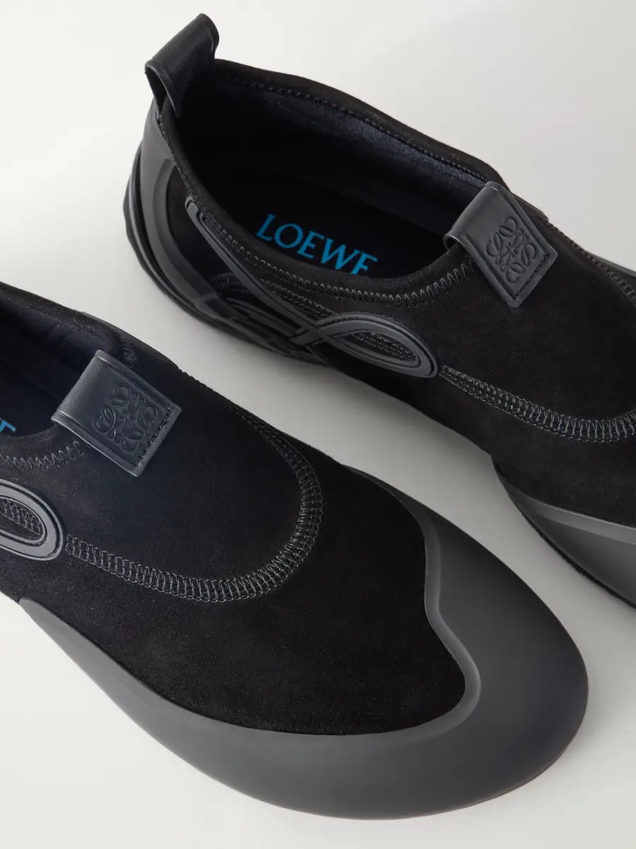 Loewe Grip Aqua Rubber-Trimmed Stretch Suede Sneakers - Men | Thumbnail 5 Loewe Grip Aqua Rubber-Trimmed Stretch Suede Sneakers - Men | Thumbnail 5
