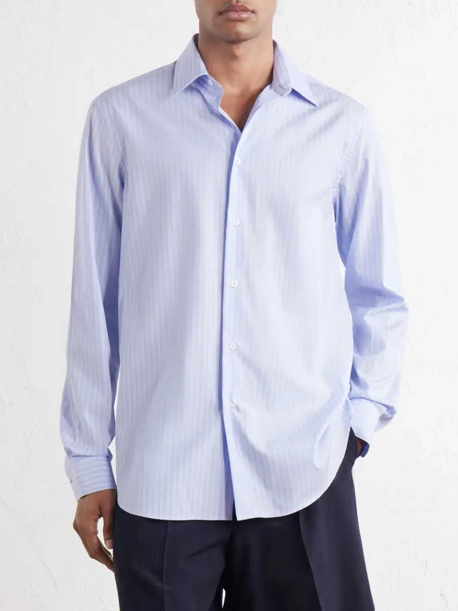 Paul Smith Striped Cotton-Poplin Shirt - Men | Thumbnail 3 Paul Smith Striped Cotton-Poplin Shirt - Men | Thumbnail 3