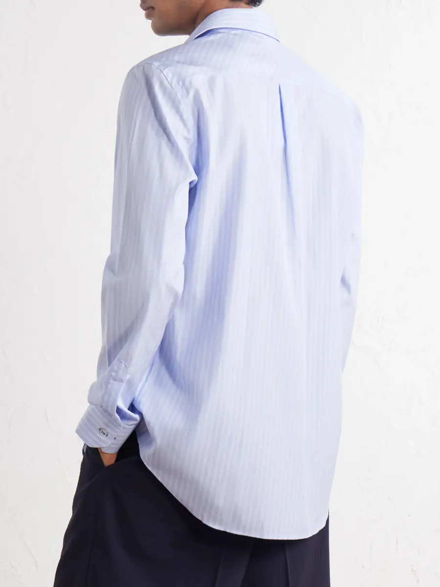 Paul Smith Striped Cotton-Poplin Shirt - Men | Thumbnail 4 Paul Smith Striped Cotton-Poplin Shirt - Men | Thumbnail 4