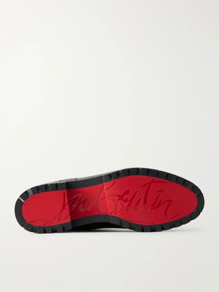 Christian Louboutin Leather-Trimmed Suede Biker Boots - Men | Thumbnail 3 Christian Louboutin Leather-Trimmed Suede Biker Boots - Men | Thumbnail 3