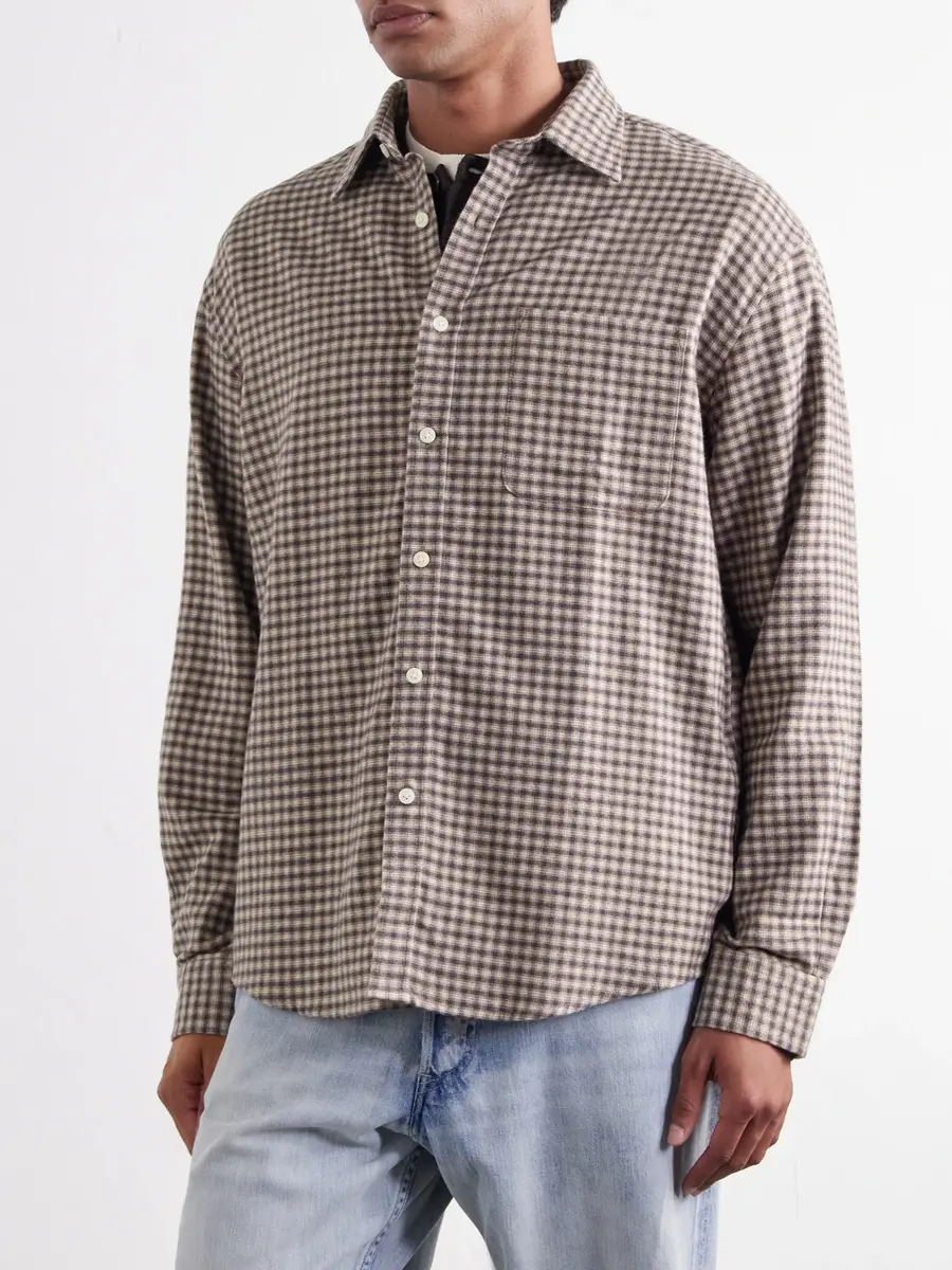 NN07 Deon 5465 Checked Organic Cotton-Flannel Shirt - Men | Thumbnail 3