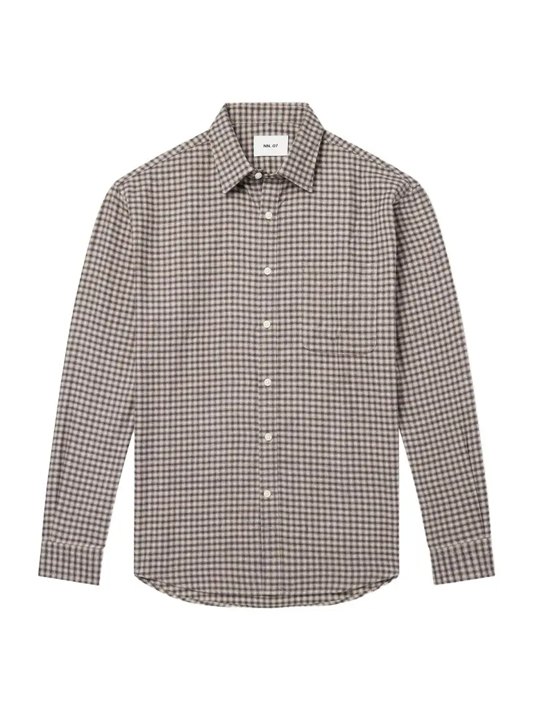 NN07 Deon 5465 Checked Organic Cotton-Flannel Shirt - Men