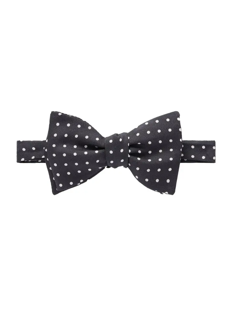 Party Pre-Tied Polka-Dot Silk Bow Tie - Men