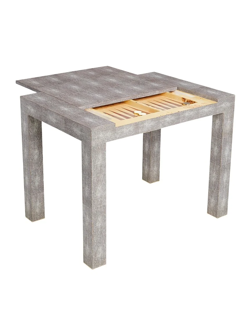 AERIN Faux Shagreen Game Table