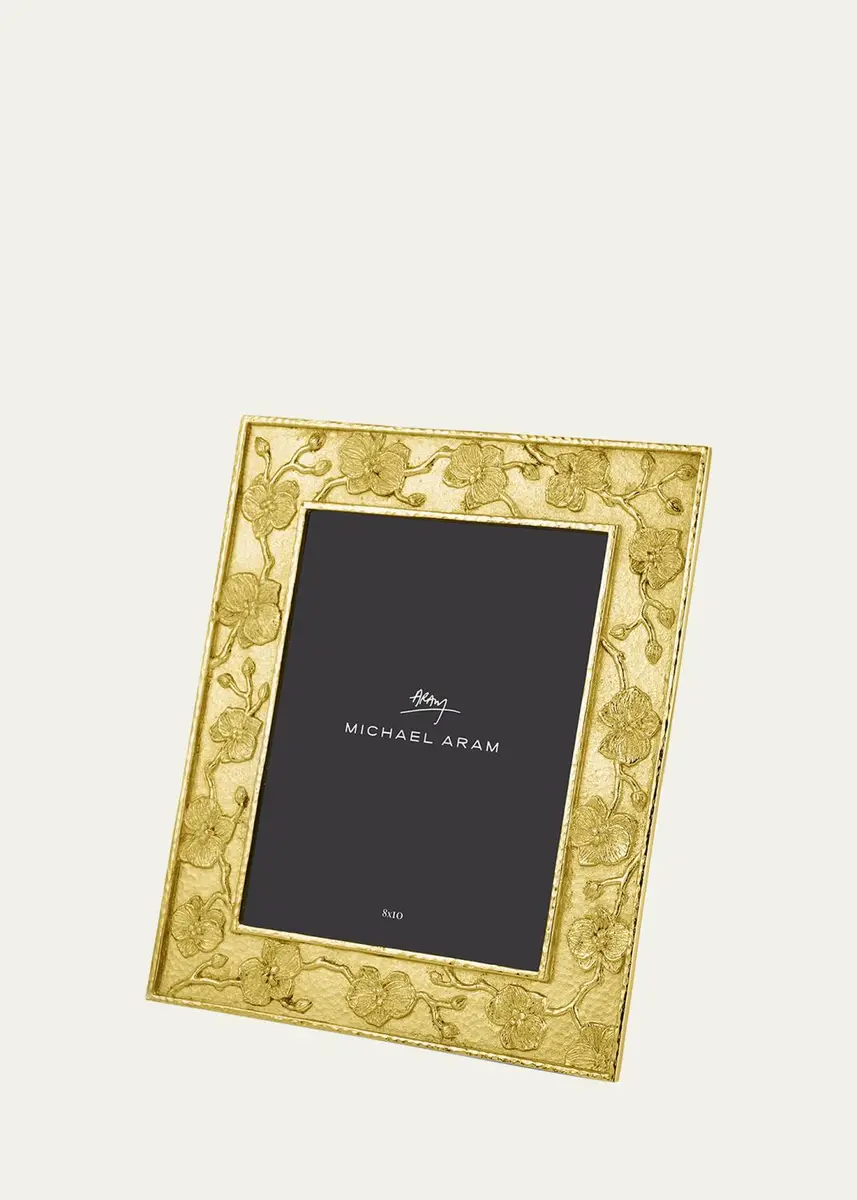 Michael Aram Gold Orchid Sculpted Frame, 8" x 10" | Thumbnail 2 Michael Aram Gold Orchid Sculpted Frame, 8" x 10" | Thumbnail 2