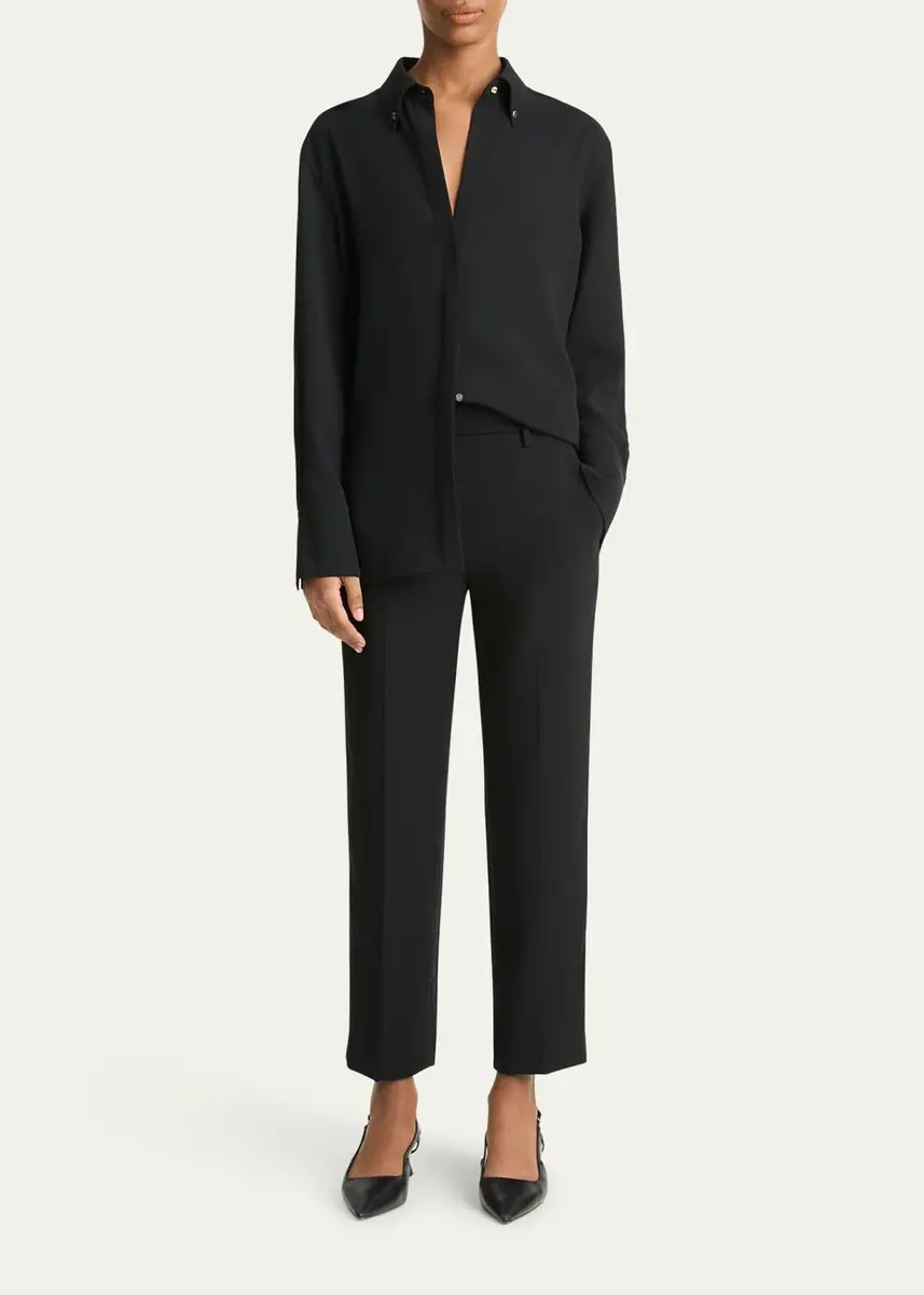 Vince Mid-Rise Tapered Pull-On Pants | Thumbnail 2