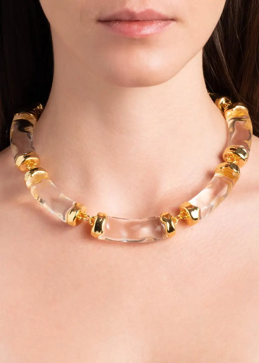 ALEXIS BITTAR Liquid Lucite Pillow Link Necklace | Thumbnail 2 ALEXIS BITTAR Liquid Lucite Pillow Link Necklace | Thumbnail 2