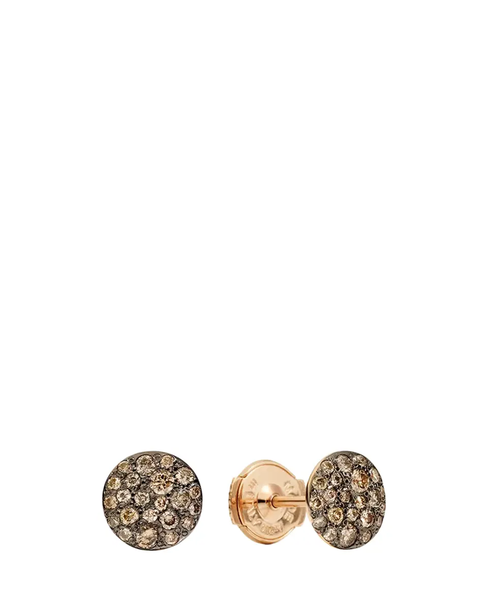 Pomellato Sabbia 18K Rose Gold Brown Diamond Stud Earrings | Thumbnail 2 Pomellato Sabbia 18K Rose Gold Brown Diamond Stud Earrings | Thumbnail 2