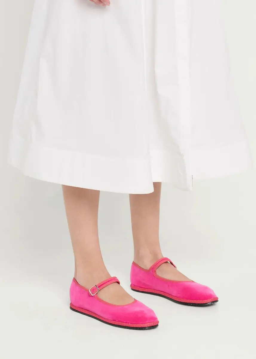 Vibi Venezia Velvet Mary Jane Ballerina Flats | Thumbnail 2 Vibi Venezia Velvet Mary Jane Ballerina Flats | Thumbnail 2