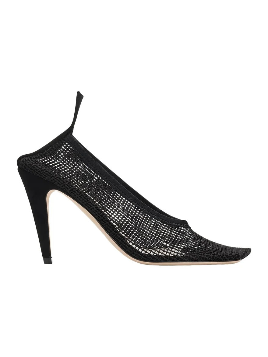 CHRISTEN 95mm Edge Mesh Cuff Pumps