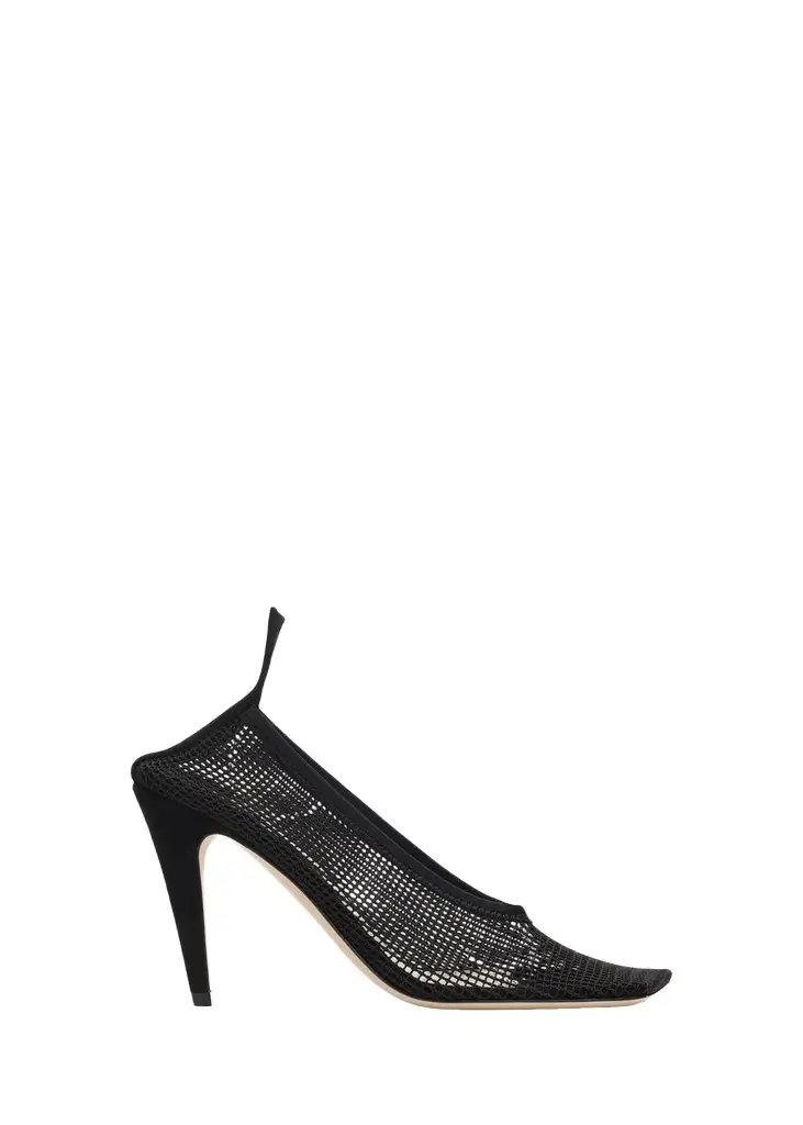 CHRISTEN 95mm Edge Mesh Cuff Pumps