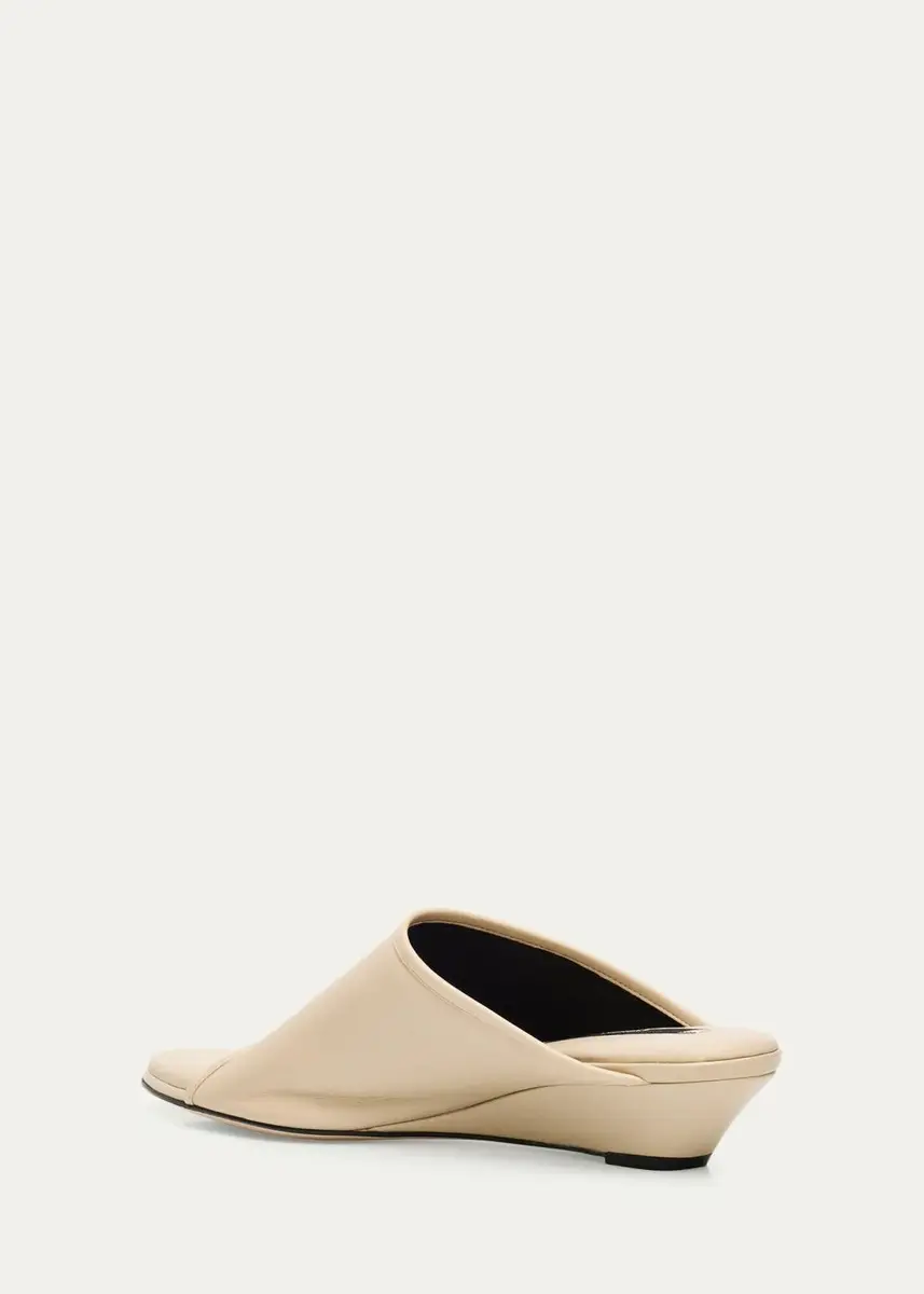 CHRISTEN 75mm Stretch Leather Wedge Mules | Thumbnail 4 CHRISTEN 75mm Stretch Leather Wedge Mules | Thumbnail 4