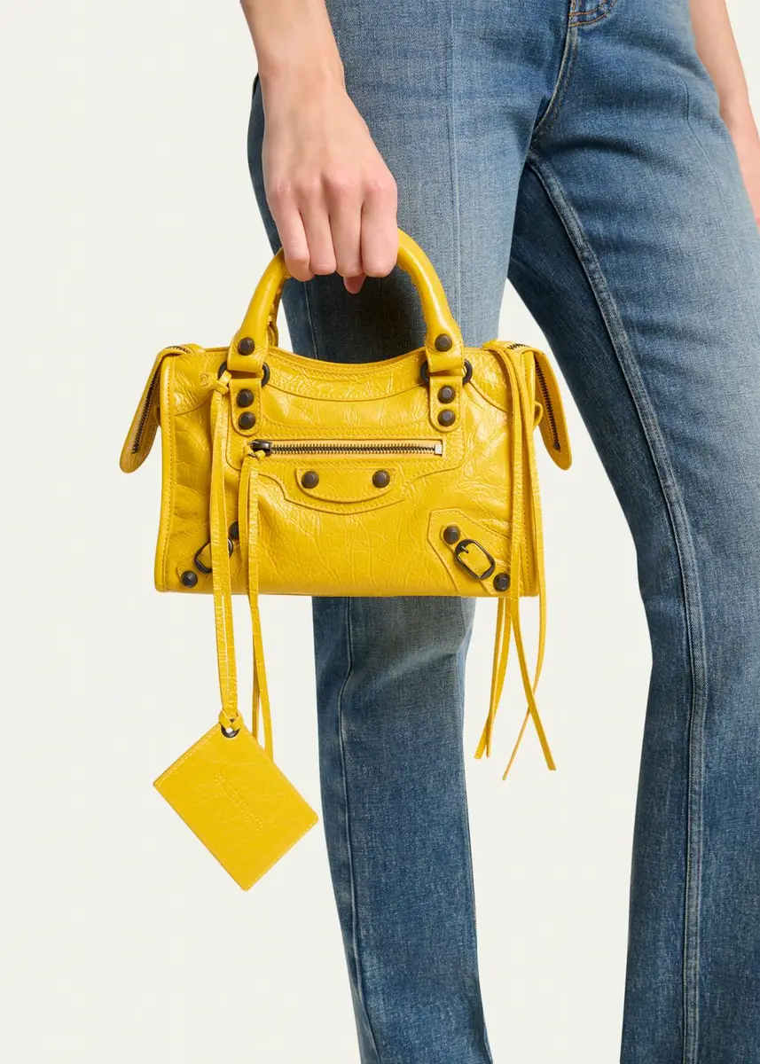 Balenciaga Le City Mini Leather Top-Handle Bag | Thumbnail 8 Balenciaga Le City Mini Leather Top-Handle Bag | Thumbnail 8