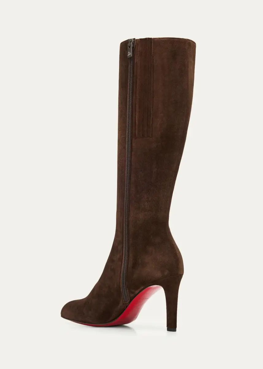 Christian Louboutin 85mm Fannylove Suede Knee-High Boots | Thumbnail 5 Christian Louboutin 85mm Fannylove Suede Knee-High Boots | Thumbnail 5