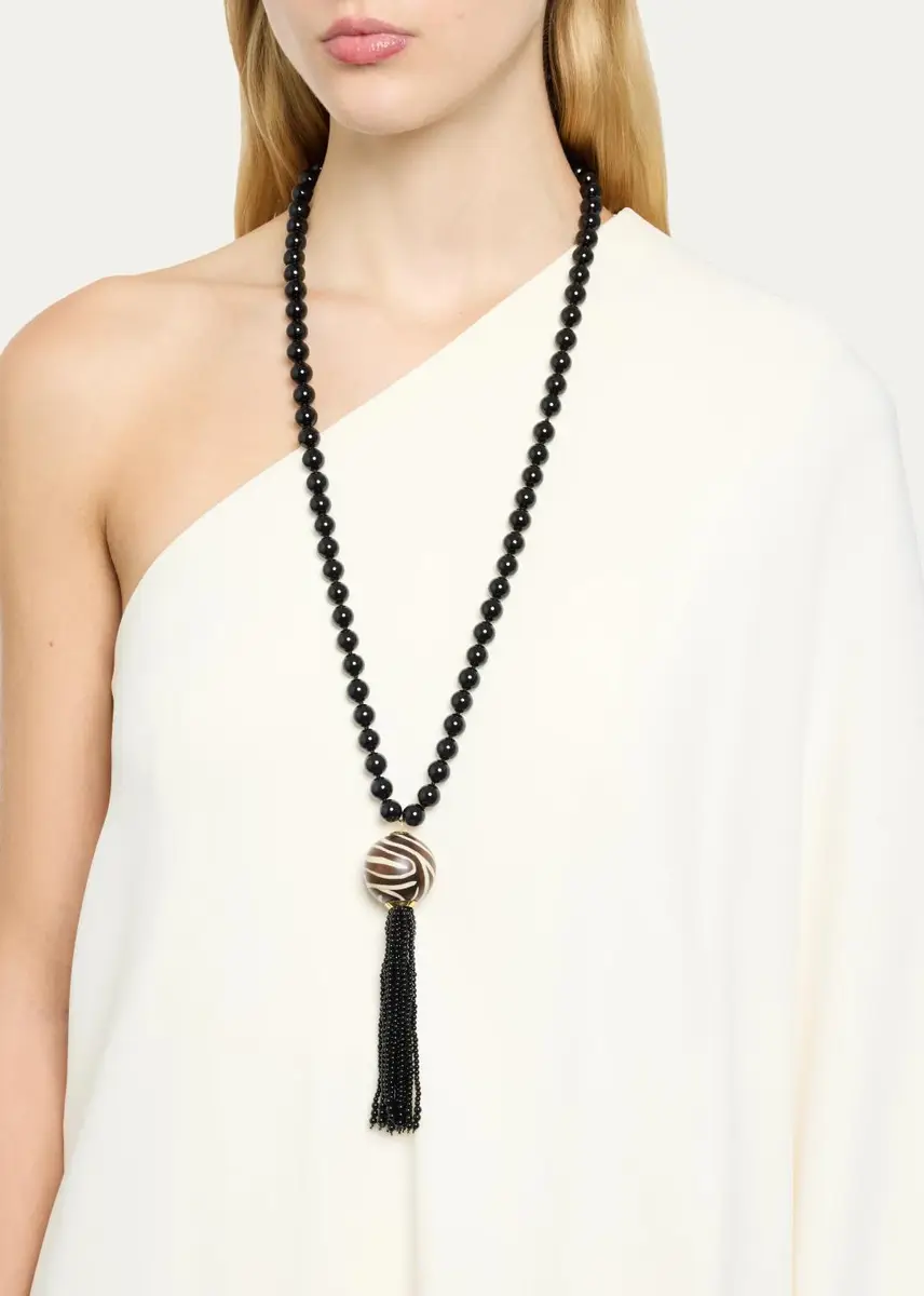 Silvia Furmanovich 18K Zebra Marquetry Pendant Necklace | Thumbnail 2