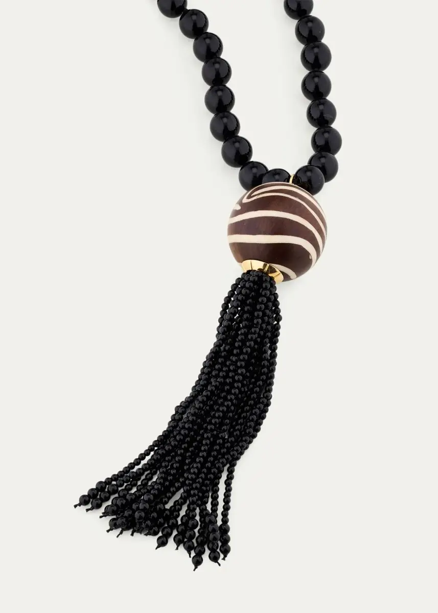 Silvia Furmanovich 18K Zebra Marquetry Pendant Necklace | Thumbnail 3