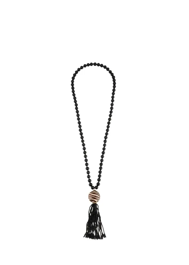 Silvia Furmanovich 18K Zebra Marquetry Pendant Necklace
