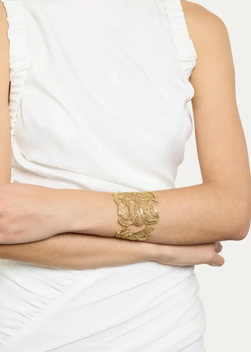 JUDY GEIB 18K Yellow Gold Fern Cuff Bracelet | Thumbnail 2 JUDY GEIB 18K Yellow Gold Fern Cuff Bracelet | Thumbnail 2