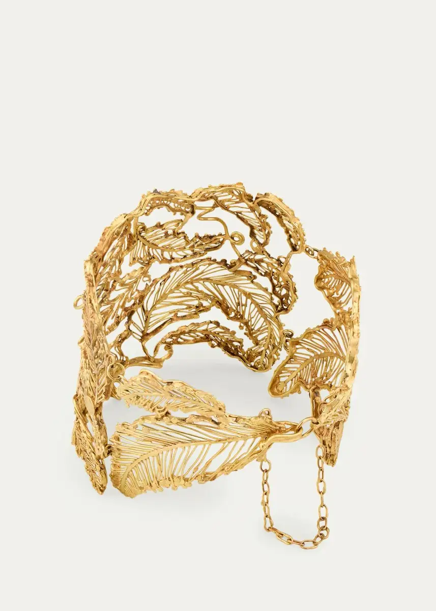 JUDY GEIB 18K Yellow Gold Fern Cuff Bracelet | Thumbnail 4 JUDY GEIB 18K Yellow Gold Fern Cuff Bracelet | Thumbnail 4