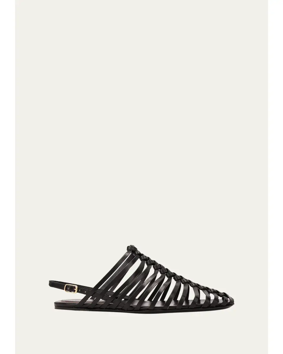Dries Van Noten Woven Leather Slingback Sandals | Thumbnail 2 Dries Van Noten Woven Leather Slingback Sandals | Thumbnail 2