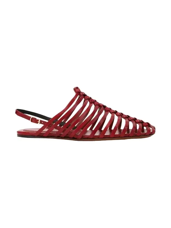 Woven Leather Slingback Sandals Woven Leather Slingback Sandals