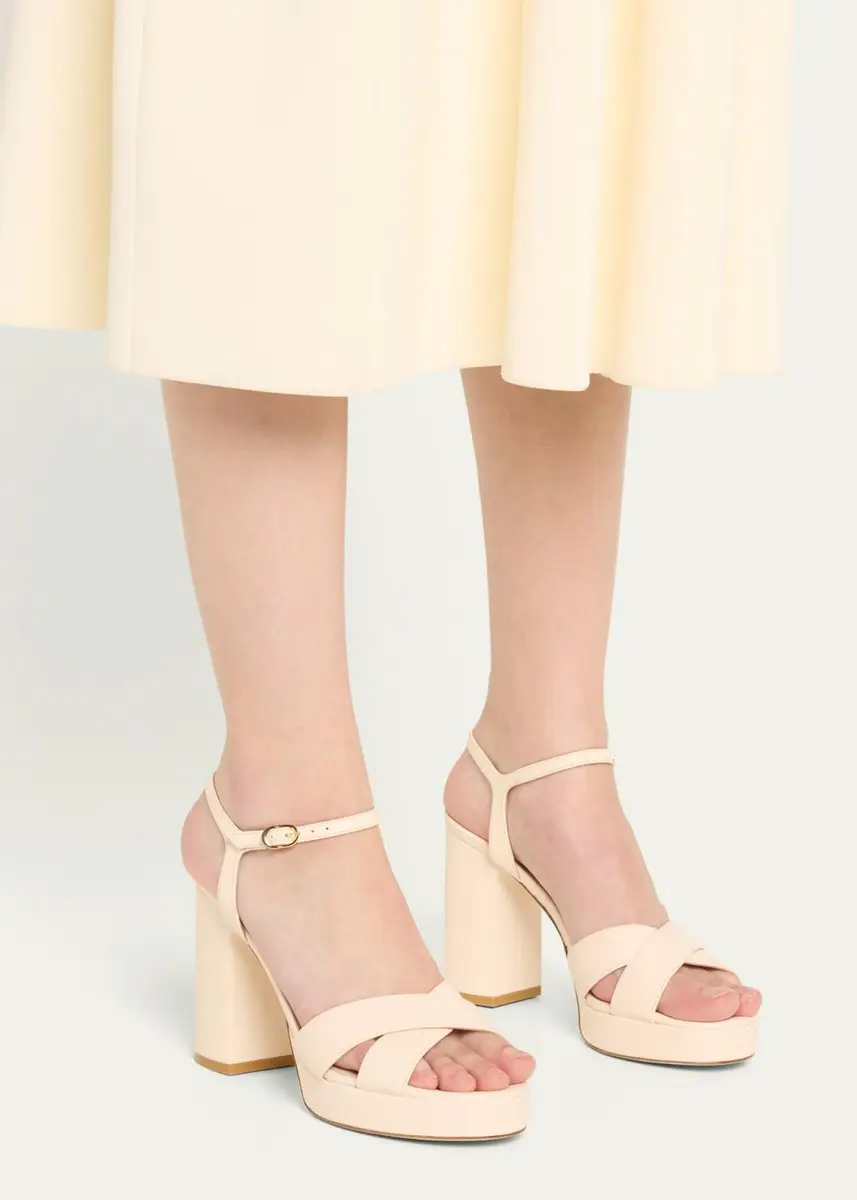 Stuart Weitzman Dayna Leather Crisscross Platform Sandals | Thumbnail 6 Stuart Weitzman Dayna Leather Crisscross Platform Sandals | Thumbnail 6