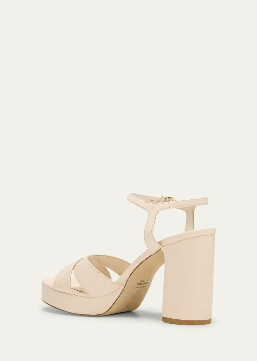 Stuart Weitzman Dayna Leather Crisscross Platform Sandals | Thumbnail 8 Stuart Weitzman Dayna Leather Crisscross Platform Sandals | Thumbnail 8